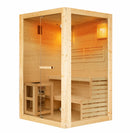 2 persoons Finse Sauna Panorama Inclusief Oven 130x120x200