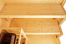 2 persoons Finse Sauna Panorama Inclusief Oven 130x120x200