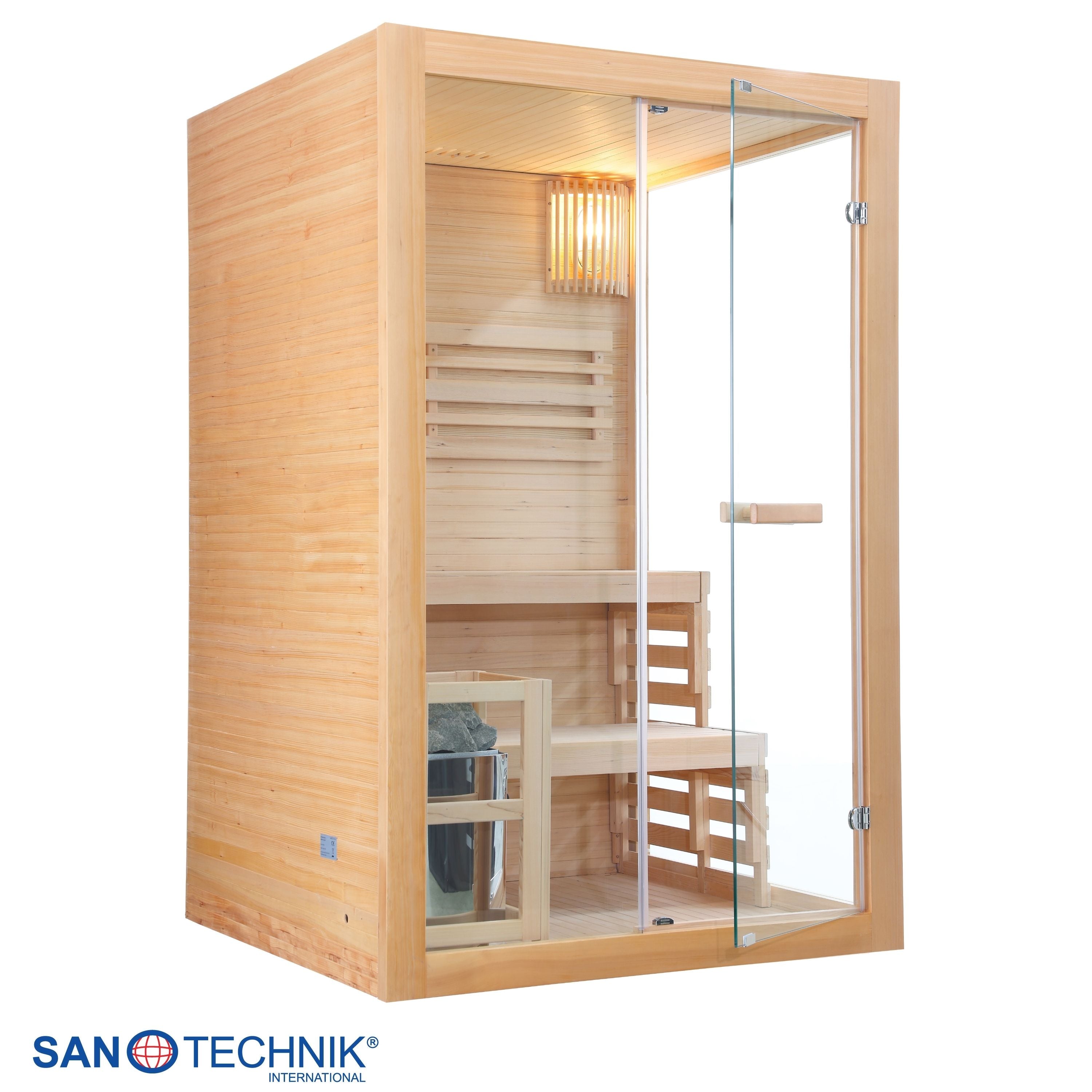 Sanotechnik Panorama Finse Sauna voor 2 personen 130x120x200 cm