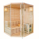 Finse Sauna 3 personen 150x150x200 saunaoven 6kW