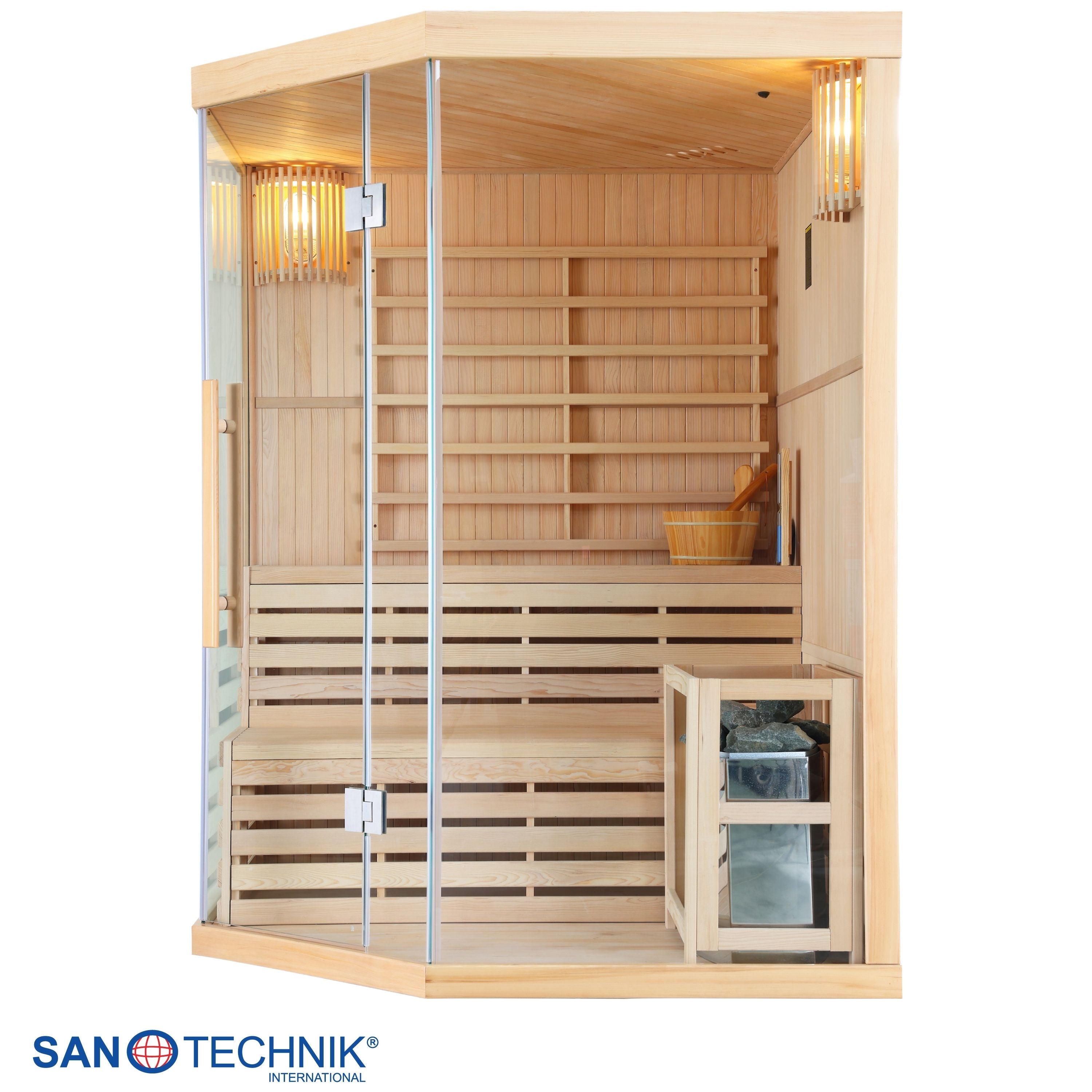 Sanotechnik Tallinn Finse Sauna voor 3 personen 150x150x200 cm