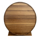 Houten Buitensauna Bergen met buitenzit en kachel 4 persoons