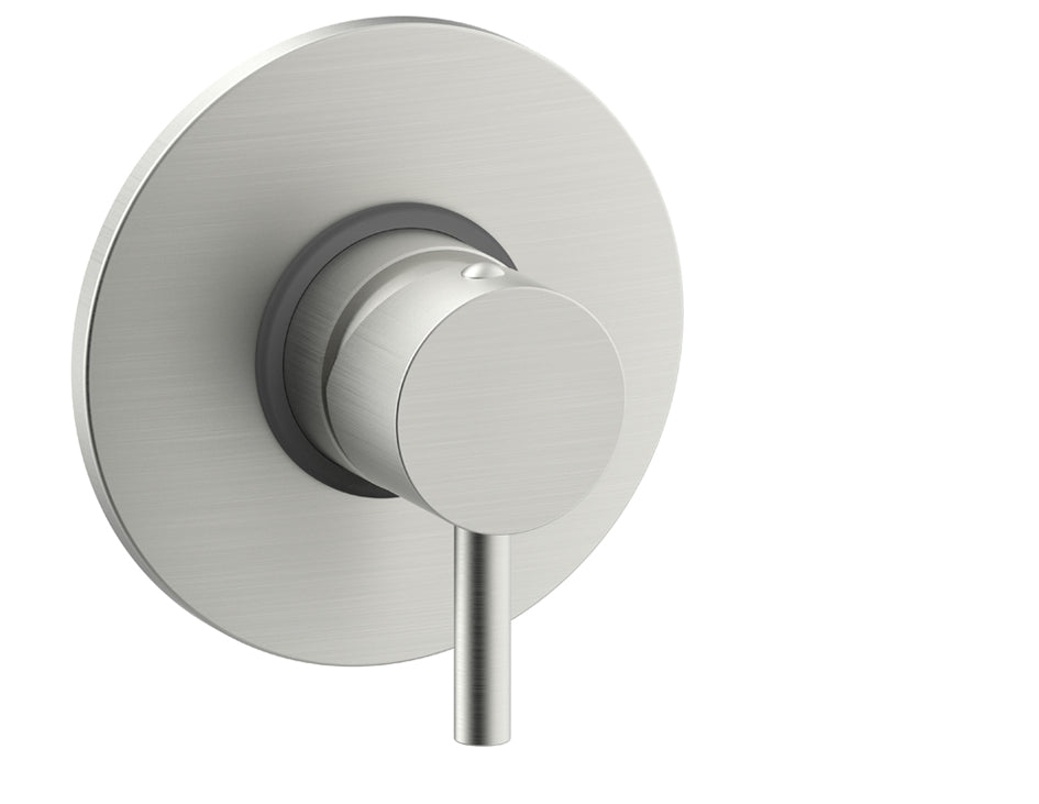 Paffoni Light Inbouw Douchekraan 1-weg Met Rozet Ø 116 mm RVS