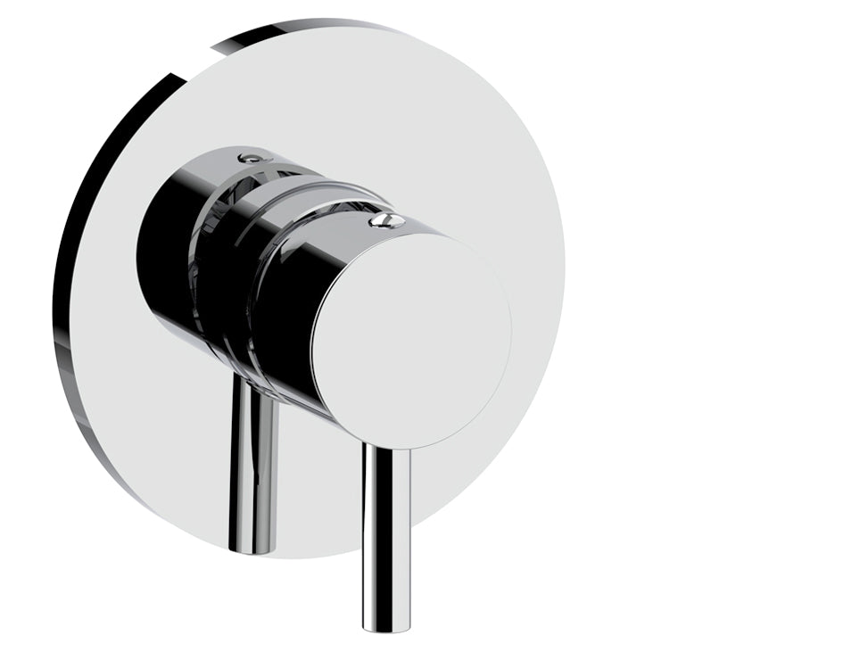 Paffoni Light Inbouw Douchekraan 1-weg Met Luxe Rozet Ø 110 mm Chroom
