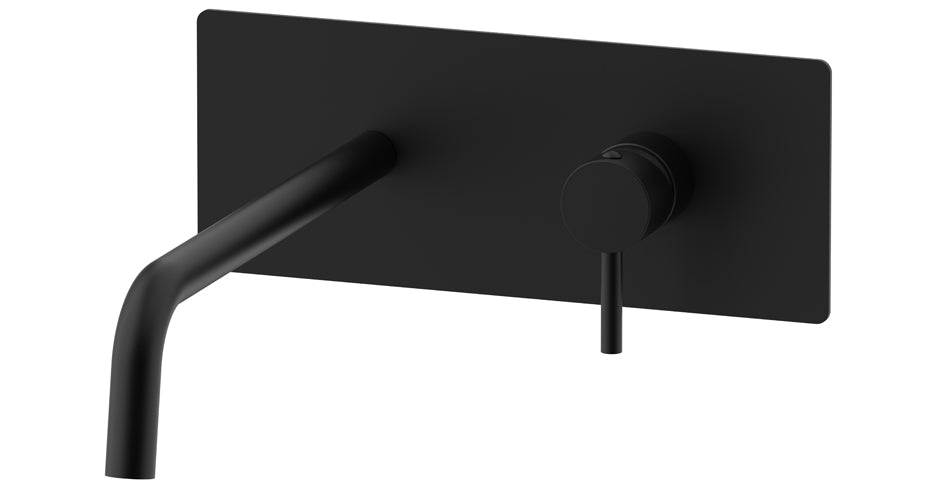 Paffoni Light Inbouw Wastafelkraan Met Uitloop 248 mm Mat Zwart