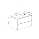 Onderkast Liverpool 90cm Mat Zwart