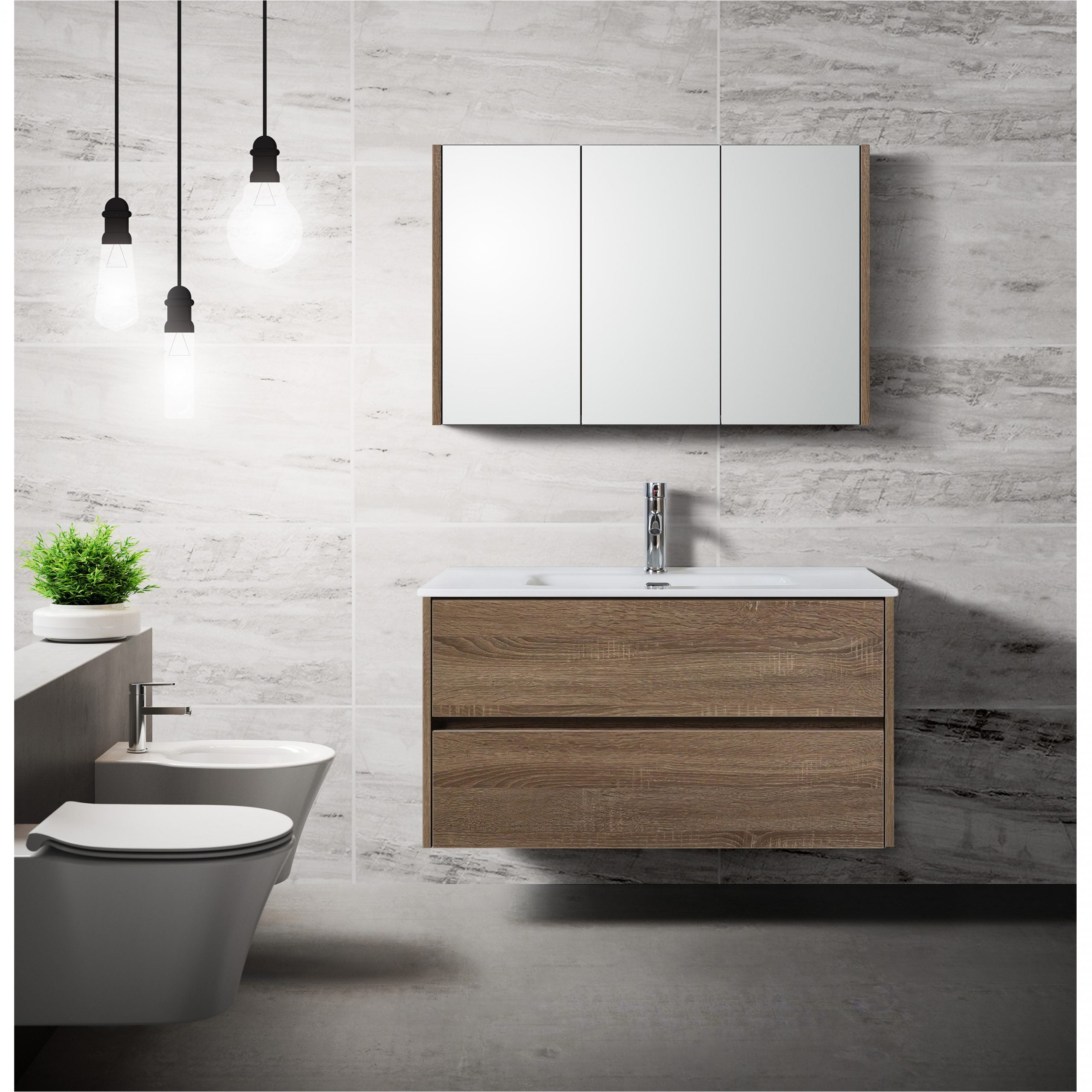 Badmeubelset Londen 90cm Hout