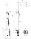 Opbouw doucheset Optima Rondo Thermostatische Douchekraan Chroom