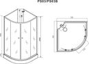 Complete douchecabine 90x90x203 Sanotechnik Rio kitvrij