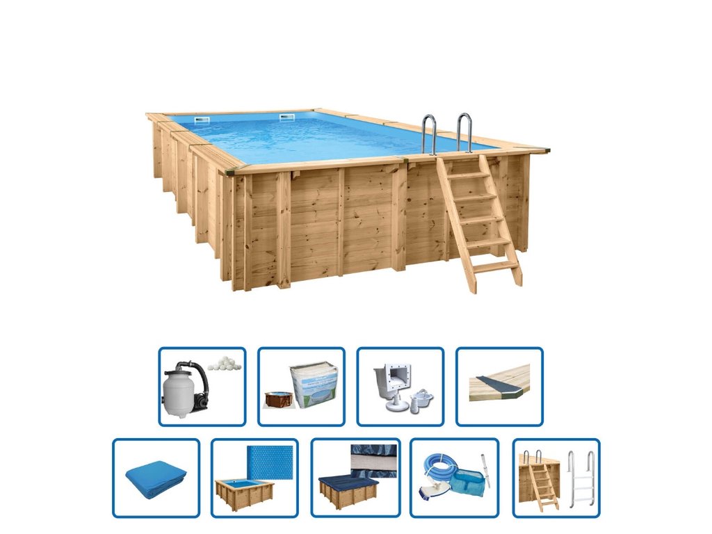 buitenbad Interline Bali Hout — productdetail