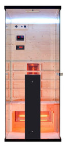 Infrarood sauna voor 1 persoon Billund 110x80x190cm 1350 Watt