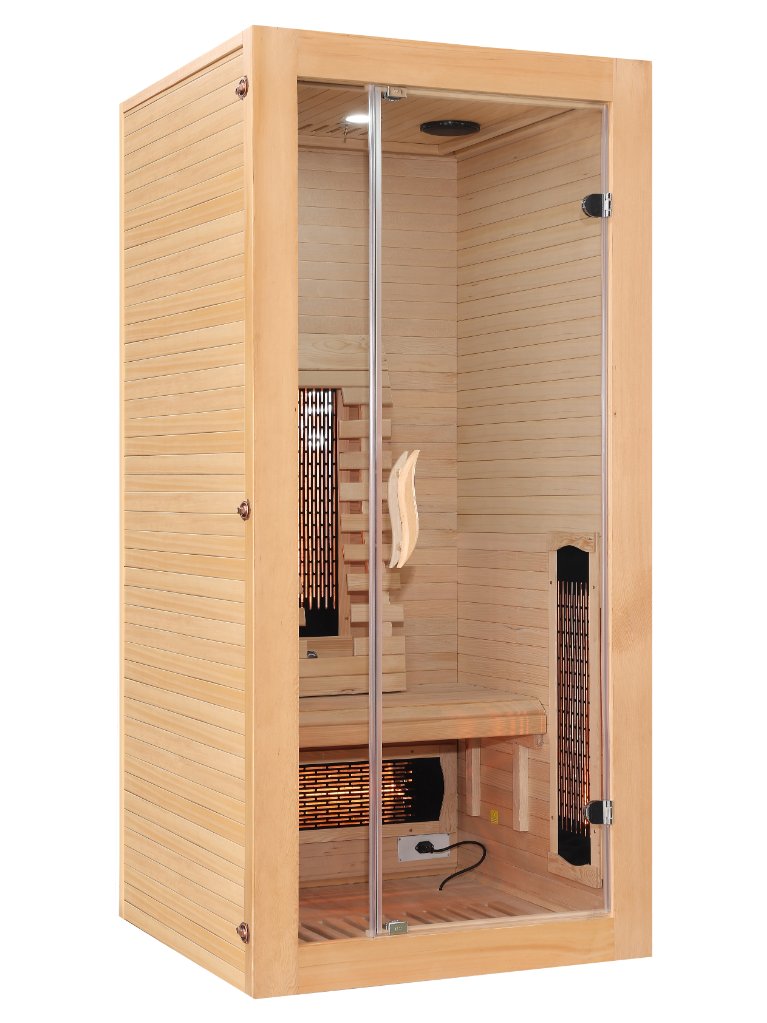 Infrarood sauna voor 1 persoon Malmö 90x90x190cm 1320 Watt