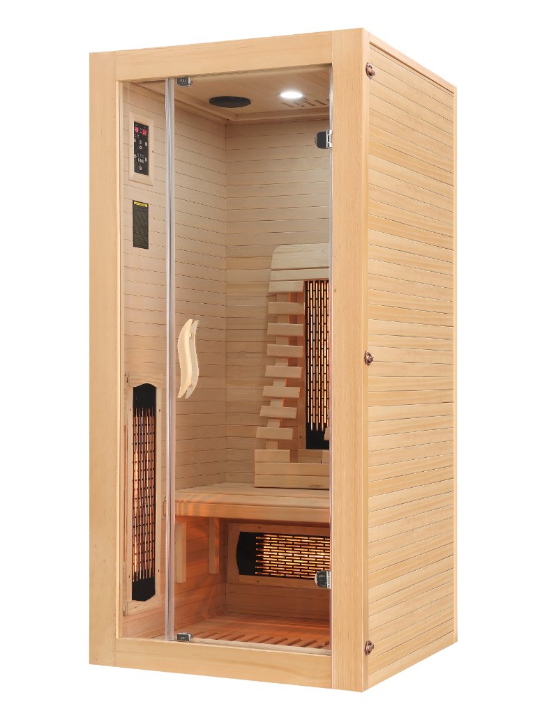 Infrarood sauna voor 1 persoon Malmö 90x90x190cm 1320 Watt