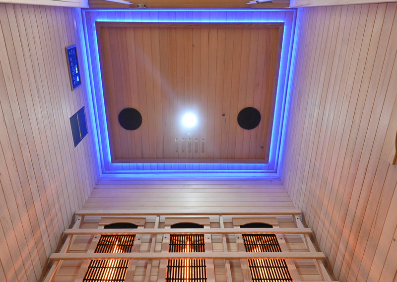 Sauna Malmö 120x105x190cm 2 persoons infrarood lichttherapie