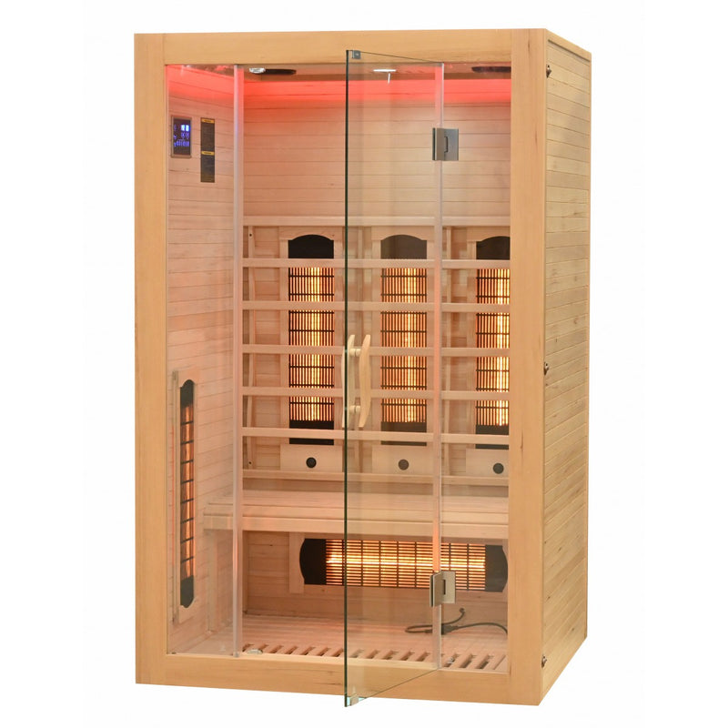 Sauna Malmö 120x105x190cm 2 persoons infrarood lichttherapie