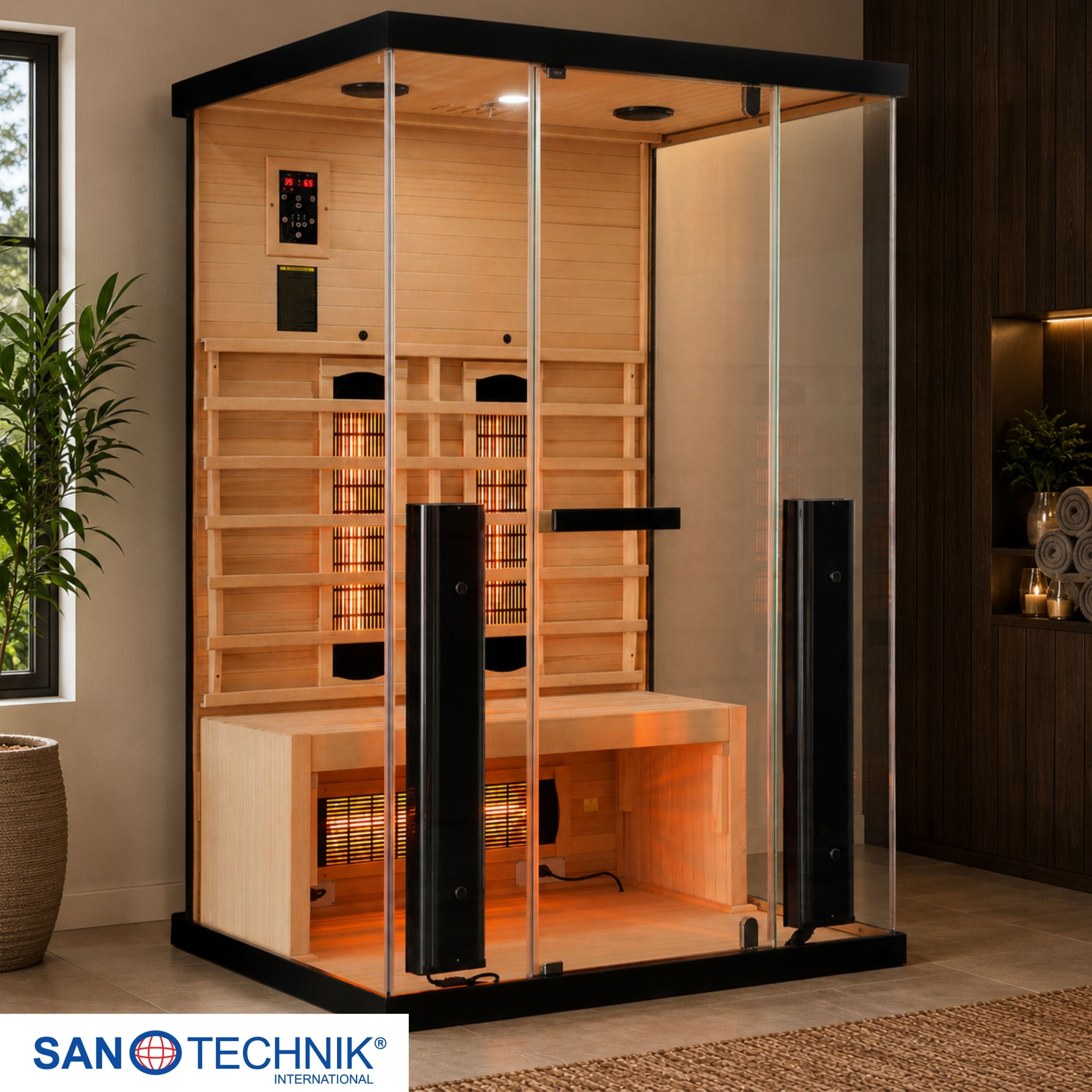 Sanotechnik Billund 2 Infraroodcabine voor 2 personen 125x100x190 cm