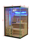 Luxor Finse Sauna 2 Personen 120x120x190