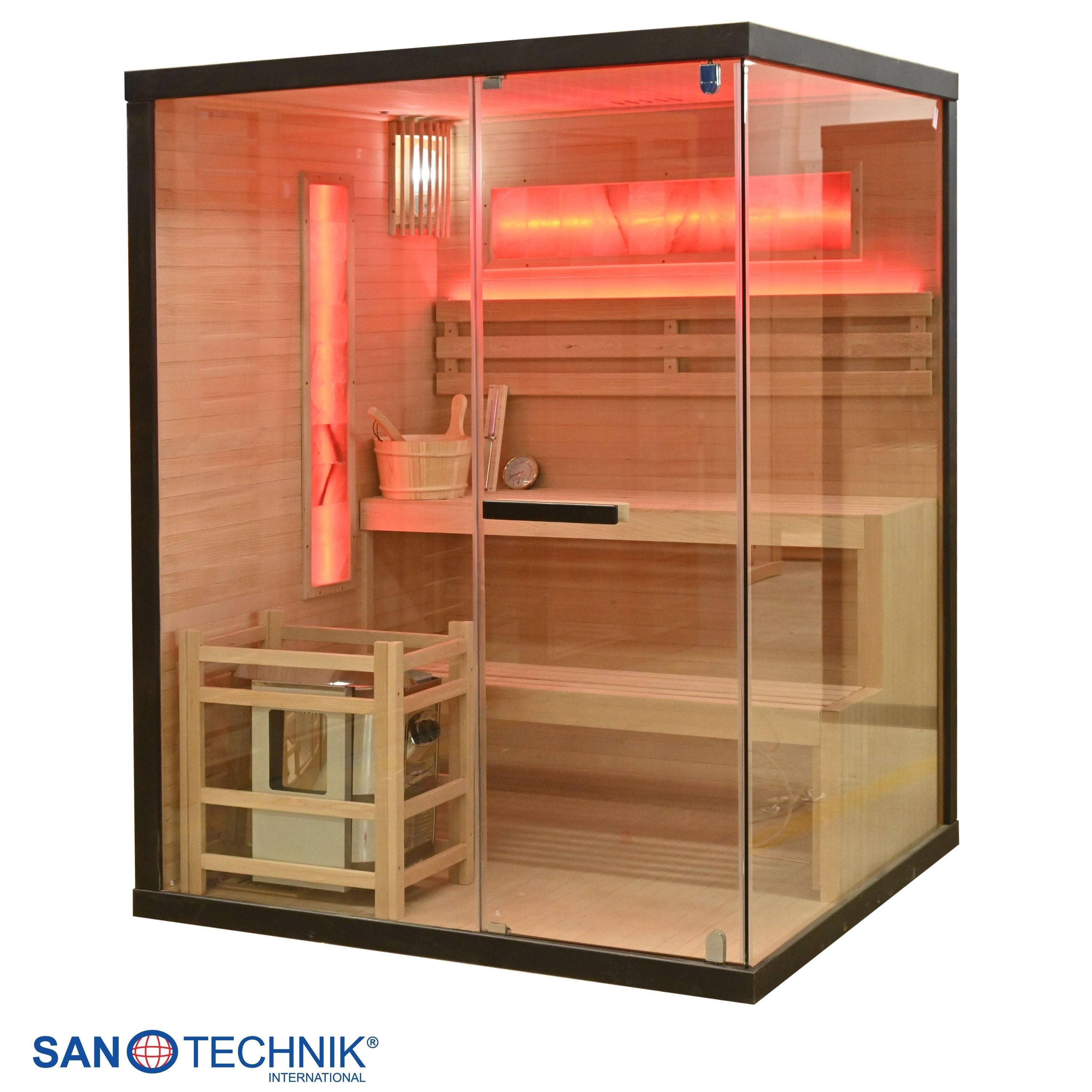 Sanotechnik Luxor 2 Finse Sauna voor 3 personen 150x140x190 cm