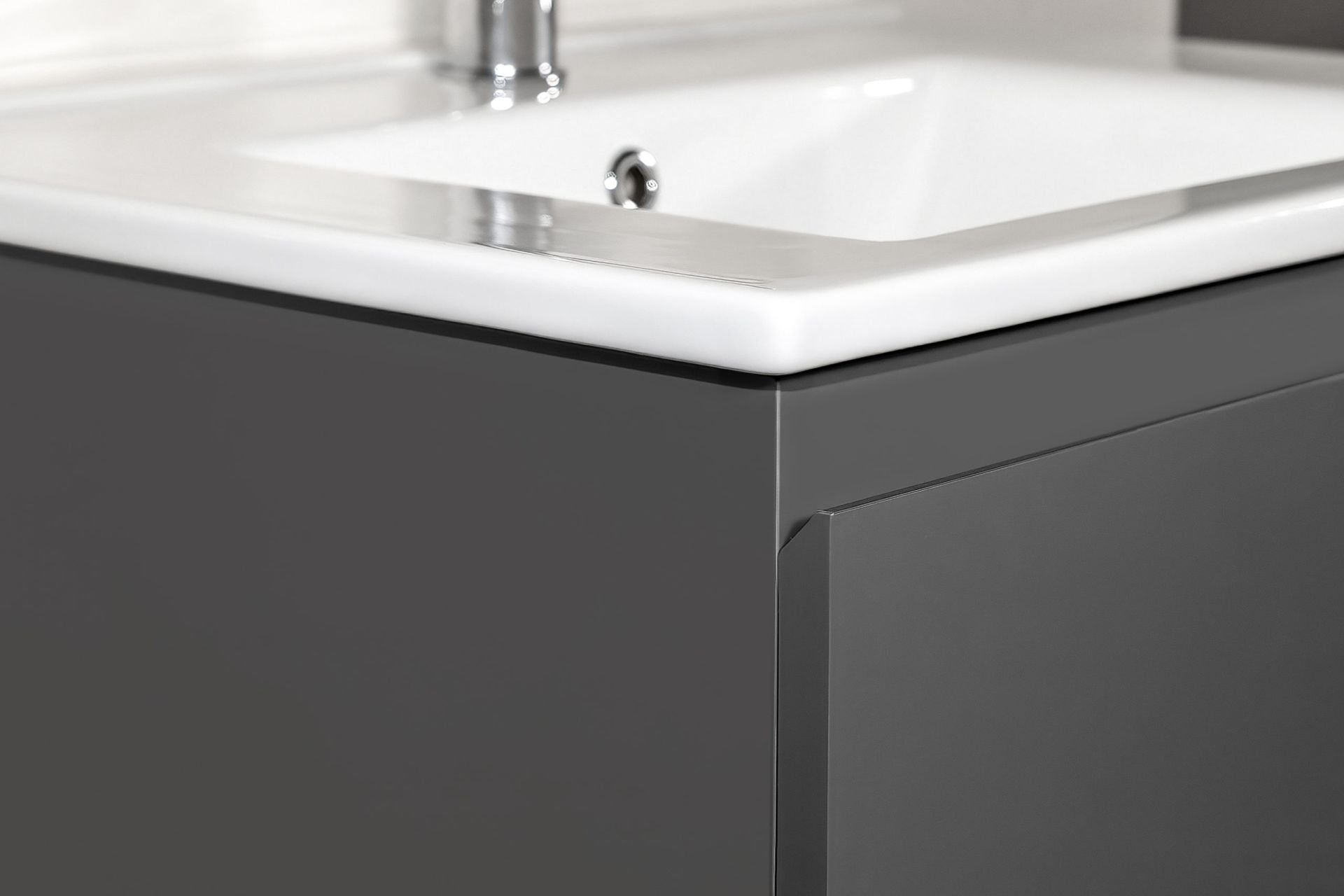 Badmeubel Wastafelkast Sally 80 x 45 2 softclose laden zonder greep