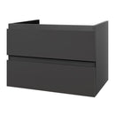 Wastafelkast Sally 80x45 2 softclose laden zonder greep