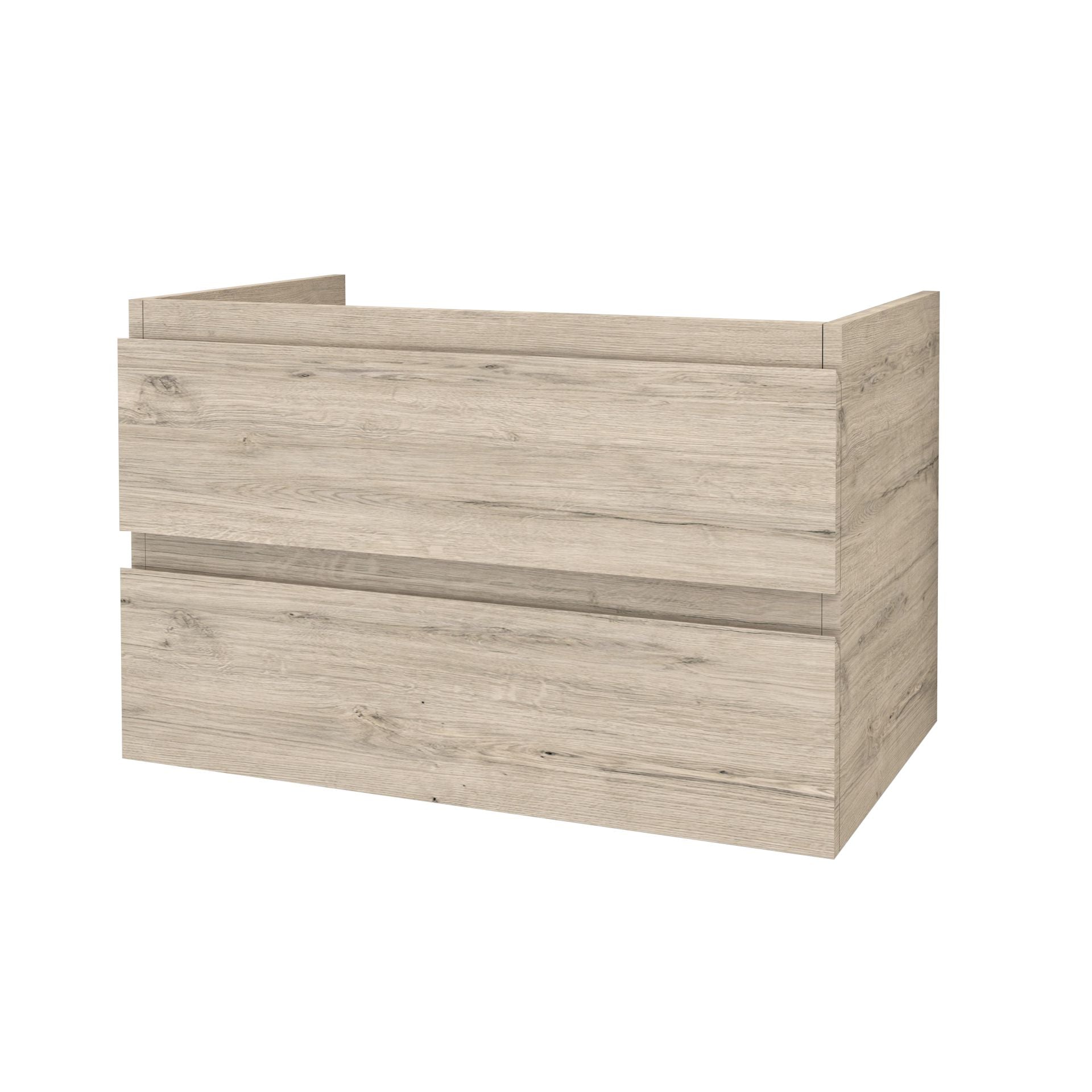 Badmeubel Wastafelkast Sally 80 x 45 2 softclose laden zonder greep