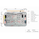 Whirlpool buitenbad 205x130x70cm Sanotechnik Modena 3-persoons