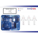 Buitenbad zwembad Oasis whirlpool met 3 zitplaatsen