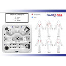 Buitenbad zwembad Oasis Maxi whirlpool 6-persoons