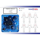 Buitenbad zwembad Oasis Maxi whirlpool 6-persoons