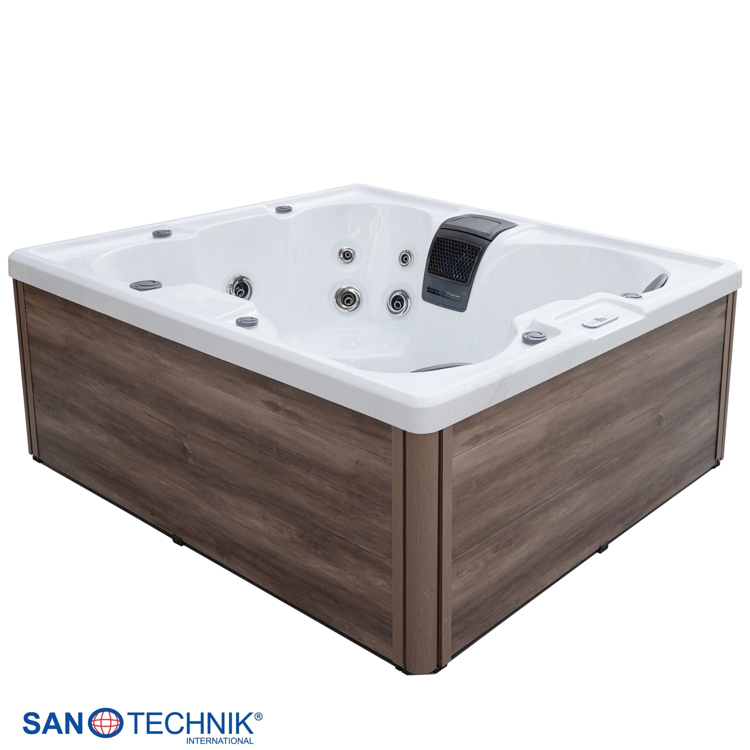 Sanotechnik Catania Outdoor Whirlpool Wit 210x180x80 cm