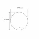 Badkamerspiegel 100 cm rond LED verlichting