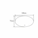 Ovale spiegel met LED verlichting en verwarming Luzi Wenen diverse maten