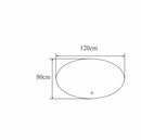 Ovale spiegel met LED verlichting en verwarming Luzi Wenen diverse maten