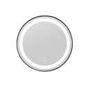 Ronde badkamer spiegel met LED verlichting en verwarming zwart of geborsteld goud