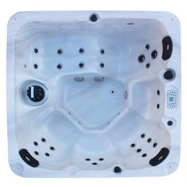 Sanotechnik Palma Outdoor Whirlpool Wit Marmer 190x190x86 cm