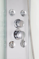 Relax wit gesloten douchecabine 90x90x215 kitvrij kwartrond