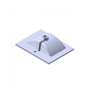 Wastafel Paris 60x46 cm met of zonder kraangat zwart/wit/mat wit