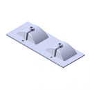 Wastafel Paris 120x46 cm met of zonder kraangat zwart/wit/mat wit