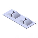 Wastafel Paris 120x46 cm met of zonder kraangat zwart/wit/mat wit