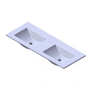 Wastafel Paris 120x46 cm met of zonder kraangat zwart/wit/mat wit