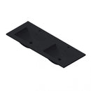 Wastafel Paris 120x46 cm met of zonder kraangat zwart/wit/mat wit