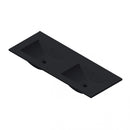 Wastafel Paris 120x46 cm met of zonder kraangat zwart/wit/mat wit