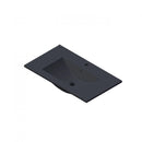 Wastafel Paris 80x46 cm met of zonder kraangat zwart/wit/mat wit