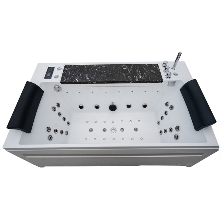 Montana 925 zwart Massage bad 180x100 CM