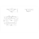 Wastafel Paris 60x46 cm met of zonder kraangat zwart/wit/mat wit