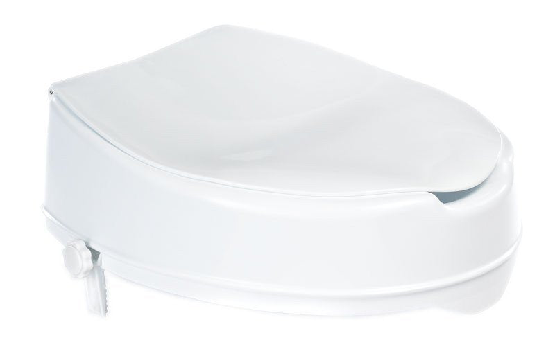 Verhoogde Toiletzitting 10cm met Deksel Wit