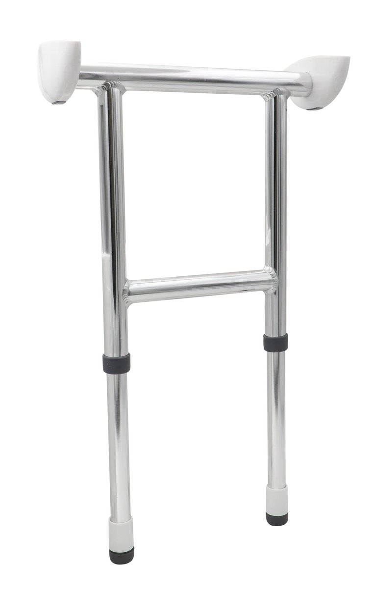 Ridder Handicap Steunpoot Voor Opklapbaar Douchezitje Wit Aluminium