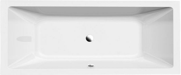 Aqualine Nisa Tweepersoons Rechthoekig Ligbad 180x70 cm Wit afbeelding 1