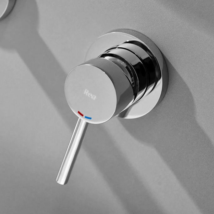 Inbouw wastafelkraan Rea Lungo Long Chrom + BOX