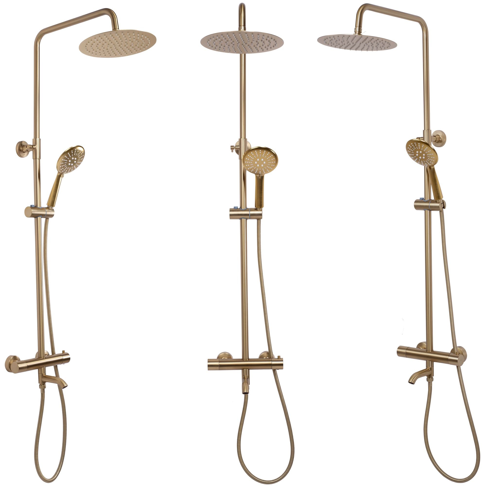 Doucheset REA Lungo Gold Brush Met Thermostaat